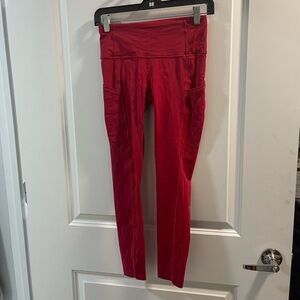 lululemon athletica Red Leggings